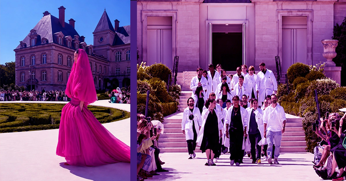 Pierpaolo Piccioli's Balenciaga debut and Manish Malhotra's first Paris couture presentation highlighted two different approaches to introducing a new creative identity.