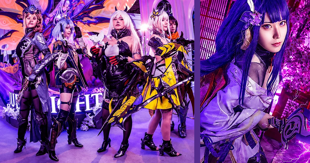 Cosplay and interactive experiences at Gamescom.