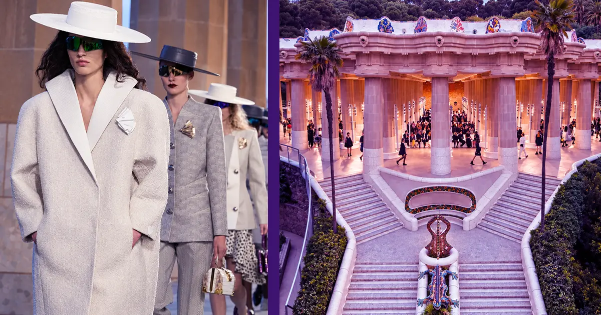 Louis Vuitton Cruise 2025 at Park Güell, Barcelona.