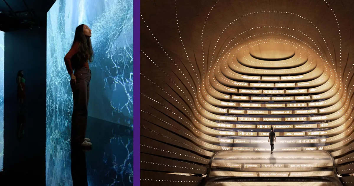 Immersive architectural installation combining spatial design, lighting, and artistic expression to create a memorable visitor experience.